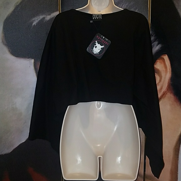 Too Fast Coven Spirit Tribal Bird All Seeing Eye Cape Jersey Top Long Sleeve - Picture 9 of 9